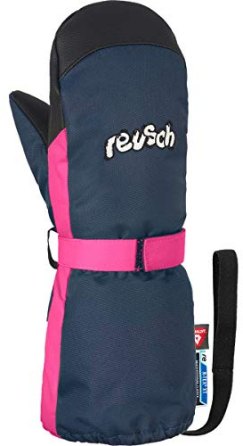 Reusch Baby Handschuh Happy R-TEX XT Mitten, Black Melange/Dress Blue, II, 4985520