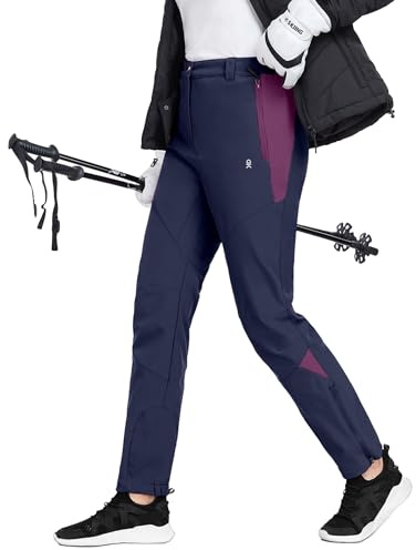Little Donkey Andy Damen Winter Wanderhose Skihose Trekkinghose Snowboardhose, Softshell-Hose, Fleecegefüttert und wasserabweisend