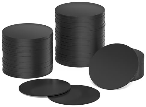 100pcs Black NFC Tags NTAG215 NFC Cards 25mm(1 inch) Water Proof NFC Tags Work Perfectly with TagMo Compatible and All NFC Enabled Mobile Phones & Devices