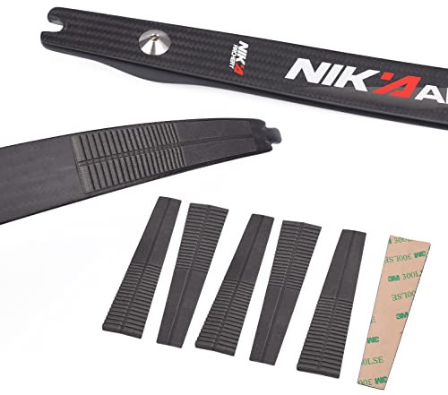 4 Paare Bogenschießen Bogen Gliedmaßen Schalldämpfer Recurve Bogen Stoßdämpfer Gliedmaßen Dämpfer Bogensehne Groove Stabilisator Zubehör Eva