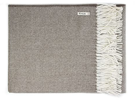 Alpaka Decke Wohndecke - Tagesdecke aus Alpakawolle 130x180 cm (Sand)