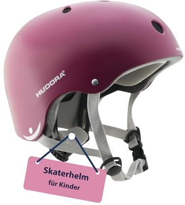 HUDORA Casco da skater, Berry, taglia 48-52