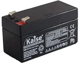 Kaise Technologies Batería de Plomo AGM VRLA 12 V - 1,2Ah/Modelo KB1212