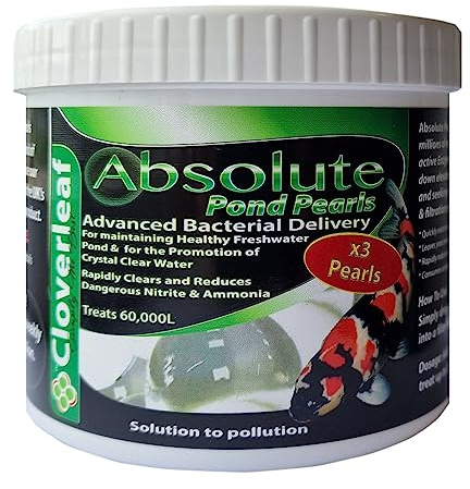 Cloverleaf Absolute Pond Pearls [x3 Pearls] Crystal Clear Water & Reduces Nitrate & Ammonia