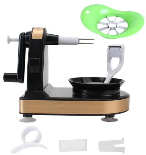 OLiWia Hand Crank Apple Peeler Multifunctional Apple Peeler Potato Peeler Automatic Fruit Knife Peeler Sharpener Plane Pear Peeler with Slicer