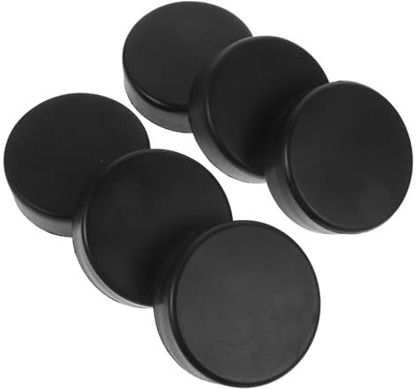 Toddmomy 6stücke Pu Eishockey Pucks Langlebige Und Leichte Trainingspucks Für Wettkämpfe Und Übungen Geeignet Für Glatte Innen Und Außenflächen Wie EIS Und Sportplätze