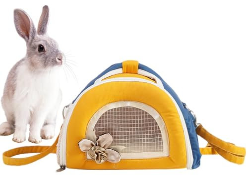 Transportbox Für Katze Kaninchen Transporttasche Für Kleine Tiere Tragetasche Für Hamster Mit Schultergurten,24 X 17 X 19 cm Tragetaschen Haustiertransportbox Für Kätzchen, Welpen