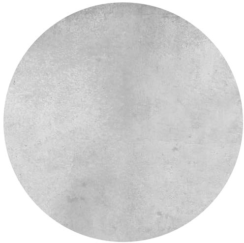 wandmotiv24 Runde Fototapete Vintage Beton-mauer Grau, selbstklebende Strukturtapete 260g - Klein - (50cm) M0056