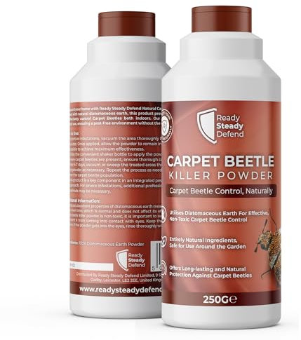 Carpet Beetle Killer Powder 250G - Effective Carpet Beetle Treatment for Home - Fast Acting Solution for Carpet Beetles - Easy to Use CarpetBeetle Powder - Professional Grade Killer