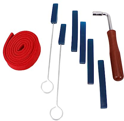 Klavierstimmset mit Stimmhammer, Hebel und Achtteiligem Zubehör | Anfänger, Gummi Metall Kunststoff, Zwei Stopper Enthalten, Präzise Anpassung von Klang und Stimmung