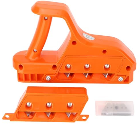 Schnellschneider Gipsplatten, Handhobel Gipsplatten mit 3 Klingen, 45 bis 60 Grad Fase, Werkzeug zum Schneiden von Gipsplatten, Trockenbau, Hobel