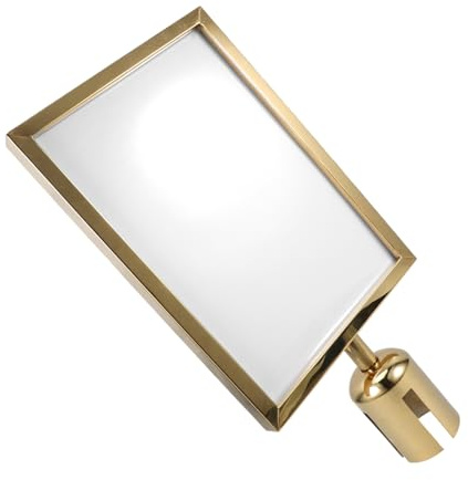 JEWEDECO Sign Holder Stanchion with Frame Vertical Sign Holder for Queue Management Easy Installation Commercial Display Stand for Events and Airports