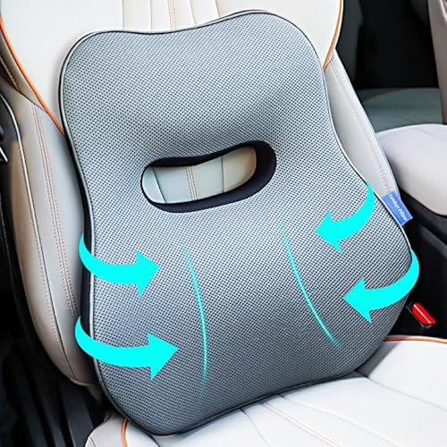 Doteonyou Rückenstützkissen für Bürostuhl - Lendenstützkissen für Bürostuhl/Auto/Rollstuhl - Rückenstützkissen für den unteren Rücken - Rückenkissen Lendenstützkissen mit abnehmbarem Bezug