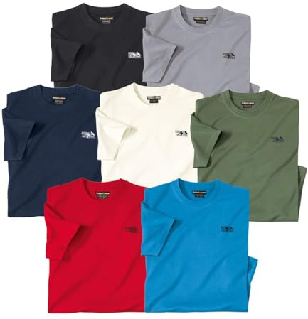 ATLAS FOR MEN - 7er-Pack T-Shirts - In großen Größen erhältlich