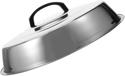 Cubierta de Cúpula de Bistec de Acero Inoxidable, Diseño Elevado | Plata, Diseño Creativo, Manejo Fácil y Uso Conveniente, para Bbq Exterior y Servicio de Mesa