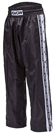KWON Kickboxing Hose Profi-Design, Versch. Farben Kwon Schwarz / Rot 180 cm