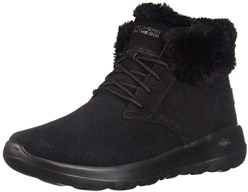 Skechers Women's On-the-go Joy Ankle boots, Black Black Suede Trim Bbk, 6 UK