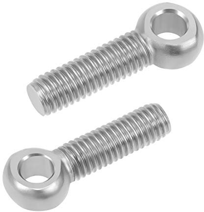 sourcing map 4 Stück M8 x 30mm 304 Edelstahl Augbolzen Augenbolzen Ringmutter Ringschraube