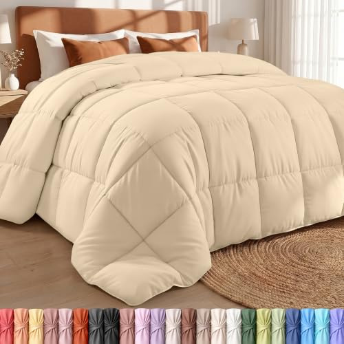 Utopia - Edredón para Cama - Edredón Acolchado con pestañas en Las Esquinas - Edredón Alternativo con Costuras Formando Cuadrados