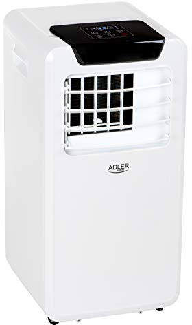 Adler AD 7916 Klimaanlage Mobil, 3 Betriebsarten, 2 Lüftergeschwindigkeiten, Entfeuchter, Fernbedienung, Timer, Tragbare Klimagerät für Räume bis 25 qm, 9.000 BTU/h, Energieklasse A, 950W