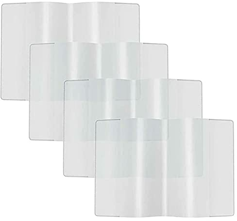 Bamboorilla - Impfpass Hülle 4er Set - Schutzhülle für den neuen Impfausweis, reißfeste Schutzhülle für Impfausweis - 93mm x 130mm, Impfpasshülle, auch passend für den alten Reisepass (bis 2017)