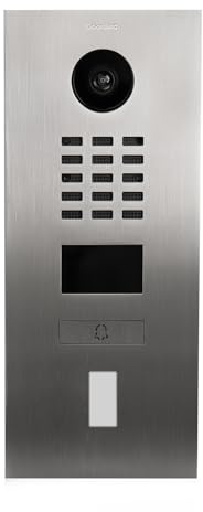 DoorBird D2101FV EKEY IP Video Türstation | Video-Türsprechanlage mit 1 Ruftaste, Aussparung für ekey Fingerabdruckleser, RFID, HD-Video, Bewegungssensor, in Edelstahl V2A