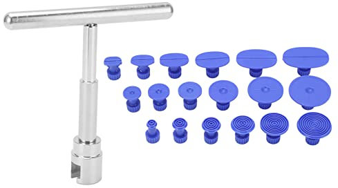 Akozon Dent Repial Puller, Dent Removal Puller Kit, Dent Puller Slide Hammer T-Bar Tool with 18pcs Dent Removal Pulling Tabs