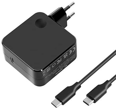 45W USB C Ladegerät USB C Laptop Ladegerät kompatibel mit Nintendo Switch/Steam Deck/hp/Lenovo Thinkpad iPhone15/Pro/14/Pro, Galaxy S23, Note20, und mehr mit 1.8M Ladekabel