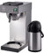 METRO Professional Filterkaffeemaschine GCA2101, 2.3L Wassertank, Pumpkanne (1.9L), Edelstahlfilter, Trockenlaufschutz, Entkalkungslicht, 1900W, inkl. 100 Papierfilter, silber
