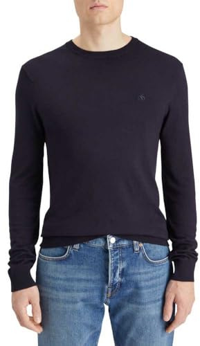 Scotch & Soda Pull à col Rond en Viscose pour Homme, Nuit, L