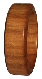 Generisch Holzring - Ring aus dem Holz der Kirsche - handgefertigter Schmuck für Frauen und Männer (59 (18.8))