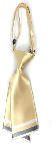 LERTREEUK Vorgebundene Matrosen-Krawatte für Damen und Mädchen, gestreift, Uniform, Kostüm-Zubehör (Champagner)