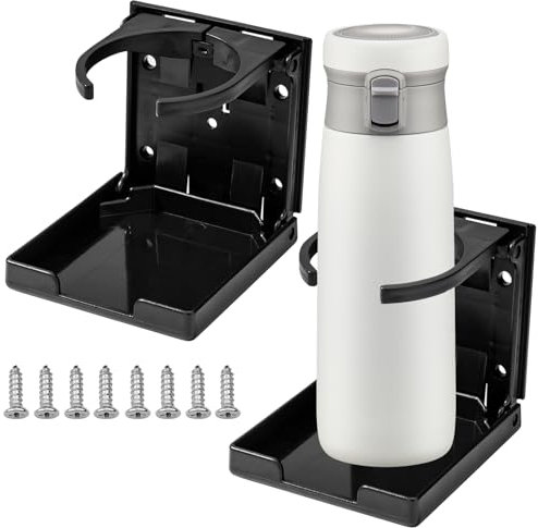 2 pièces Porte gobelets Pliables,Porte Gobelet,Porte Gobelet de Voiture,Porte Gobelet Bateau,Porte Gobelet Portable,Ideal pour Usage Quotidien dans Voitures Et Yachts
