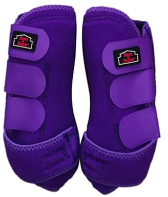 BARN & STABLE Super belüftete Pferde-Sportstiefel, stoßdämpfende Stiefel für Pferde, professionelle Wahl, Schutz und Unterstützung, Sport-Beinbandagen, athletisch für Ausdauertraining, vorne