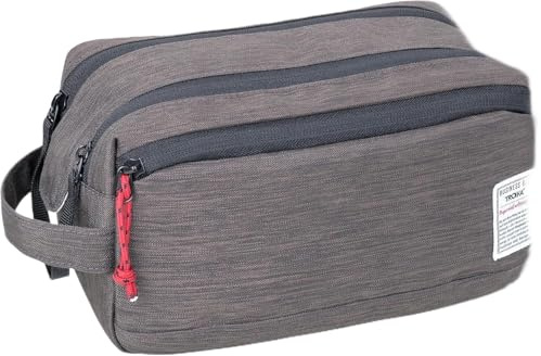 Troika Necessär Business WASHBAG 2 med huvudfack och bred öppning för enkel borttagning, två dragkedjor, extra magnet för stängning, 2 nätfack, 3 elastiska band i huvudfacket