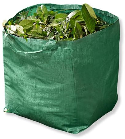 3 PAGEN® Gartenabfallsack 70L, Gartentasche für Grünabfälle, Abfallbeutel für Garten, Laubsack mit handlichen Griffen, Gartensack 70 Liter, universell einsetzbar, robust und langlebig, 39 x 44 x 49 cm