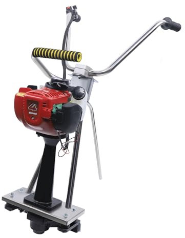 4 Takt Verstellbares Benzin Zement Vibrationsmaschine Hoher Wirkungsgrad Beton Vibrator Surface Finishing Screed BetonrüTtler Estrich Ohne Lineal Edelstahl Betonvibrierende Maschine 35.8Cc 900W