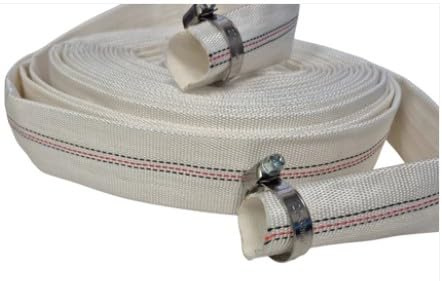 AP Supplies Lay Flat Hose Set, 8 Bar Water Discharge and Irrigation (20M 2-Inch, Lay Flat Set A)