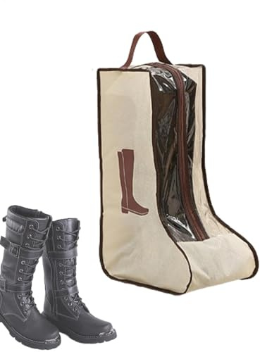 Dammpåsar för stövlar | Bärande dammtäta med handtag - garderobsorganisatör, stövelförvaring, skyddande väska för sneakers för män, Beige lång stil, Consulte la descripción, Se beskrivningen