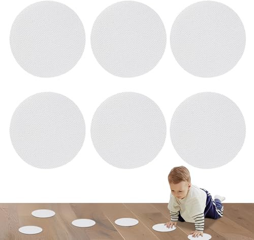 Qfdiwr Pegatinas antideslizantes para ducha,Juego de 6 adhesivos de seguridad para bañera | Calcomanías adhesivas bandas de seguridad redondas para escaleras de cocina y ancianos suelo WC