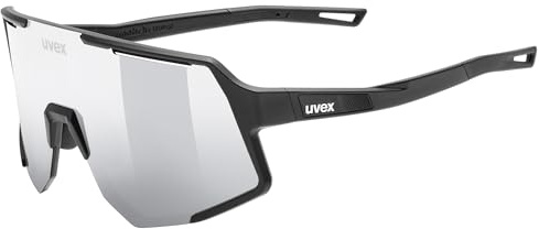 Uvex sequenze Sportbrille, black matt/mir.silver, one size | 100% UVA-, -B, - C Schutz - beschlagfrei