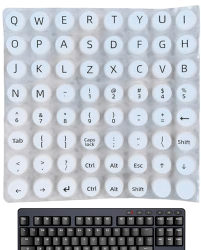 Tastaturaufkleber Für Lange Nägel Wiederverwendbar rutschfest | Erhabene Tastaturaufkleber Buchstaben Tippen Tastenkappen Schutz Männer Frauen Homeoffice Reisen Sprachenlernen