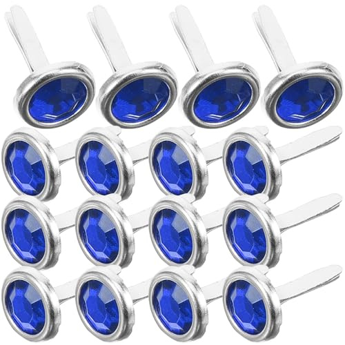 SOIMISS 100pezzi Fermagli Artigianali in Metallo per Carta Borchie Rotonde Grandi Strumenti Pratici e Robusti per Scrapbooking Chiodi Decorativi Fai da Te