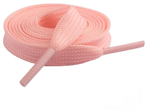 Anevous 5 paia di lacci luminosi, fasce piatte per scarpe notturne, fluorescenti e creative, per sneakers, scarpe sportive, feste o danza, ricambio per lacci, Colore: rosa., 120