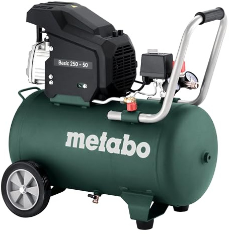 Metabo Mega 700-90 D kompressor (med 3 universalkopplingar, överbelastningsskydd, oljesmörjd 2-cylindrig kolvkompressor, verkstadstillbehör) 601524000