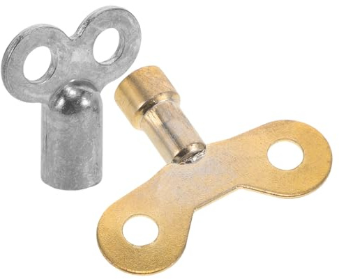 LIFKOME 2pcs Radiator Bleed Keys for Opening and Closing Radiator Vents Portable Aluminum Alloy Valve Keys with Square Hole for Home Heating Systems