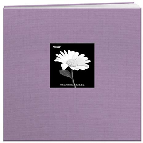 Pioneer Photo Albums 413326, Misty Lilac Pioneer Album mit Stoffeinband, 30,5 x 30,5 cm, 12 x 12