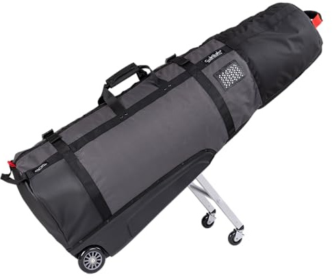 Sun Mountain ClubGlider Journey Golf-Reisetasche, mit Rollen, schwarz/Gunmetal