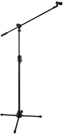 Hercules MS532B EZ Clutch Tripod Microphone Stand with 2 In 1 Boom & EZ Mic Clip