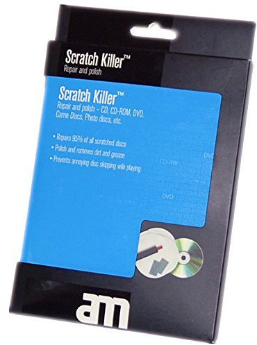 CrazyGadget® Scratch Killer Repair Recovery and Polish Kit for CD, CD-ROM, DVD, Game Discs, Photo Discs etc.